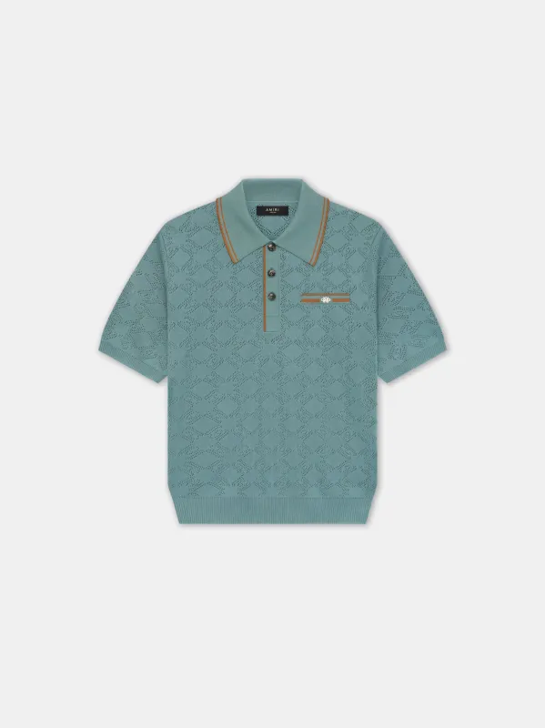 MA MESH POLO - Marine sold by AMIRI