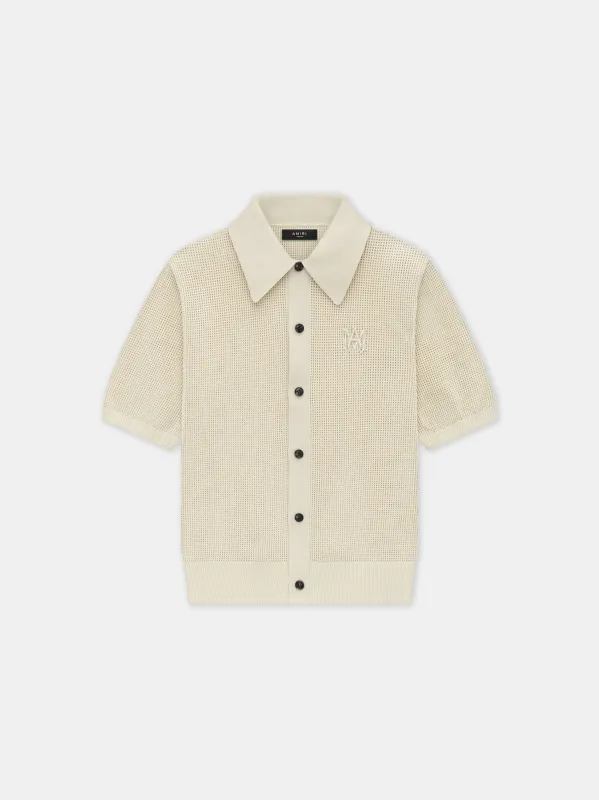 MA CROCHET POLO - Alabaster sold by AMIRI