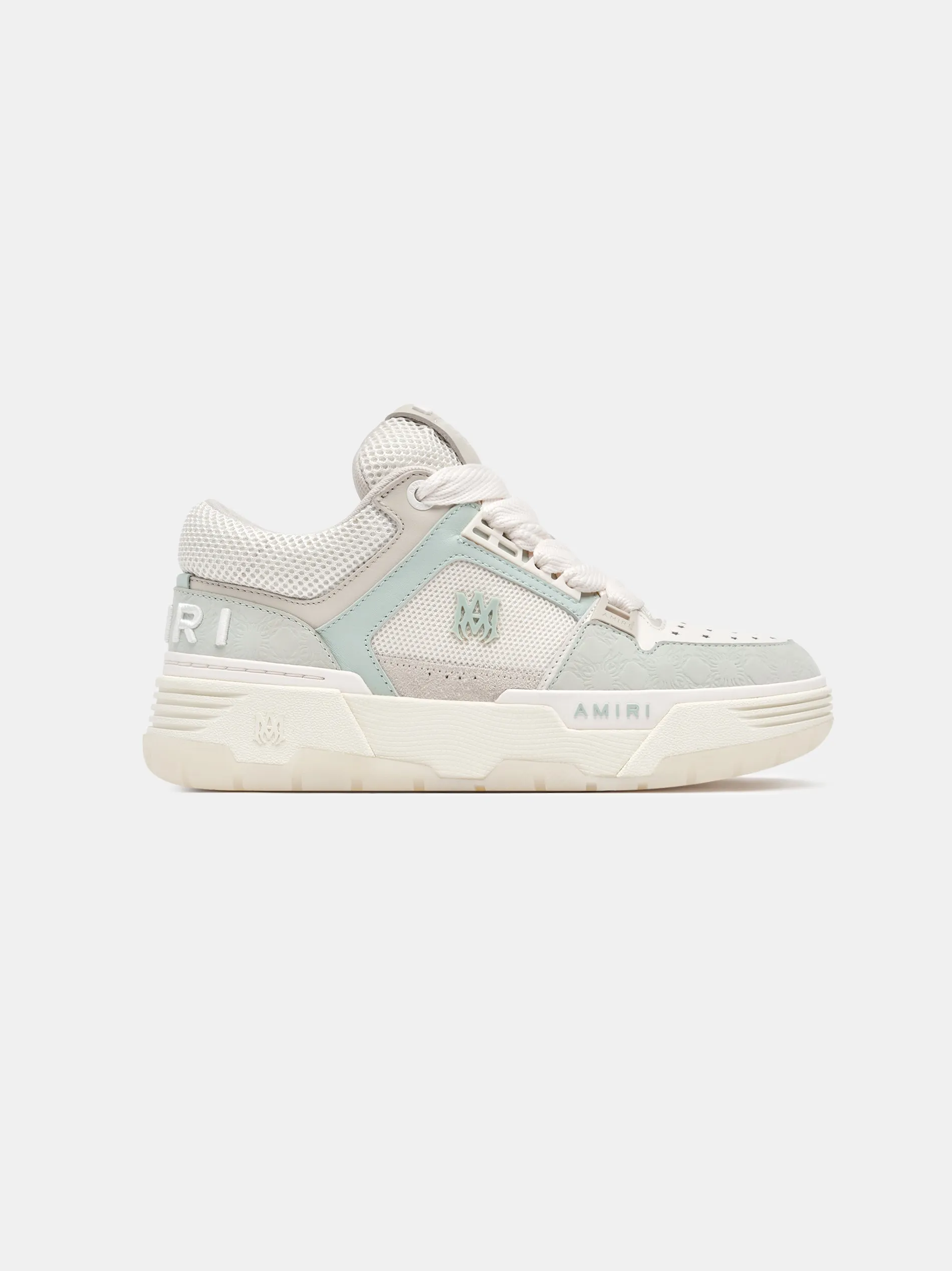 WOMEN - WOMEN'S MA QUAD DEBOSSED NUBUCK MA-1 - Pale Mint sold by AMIRI