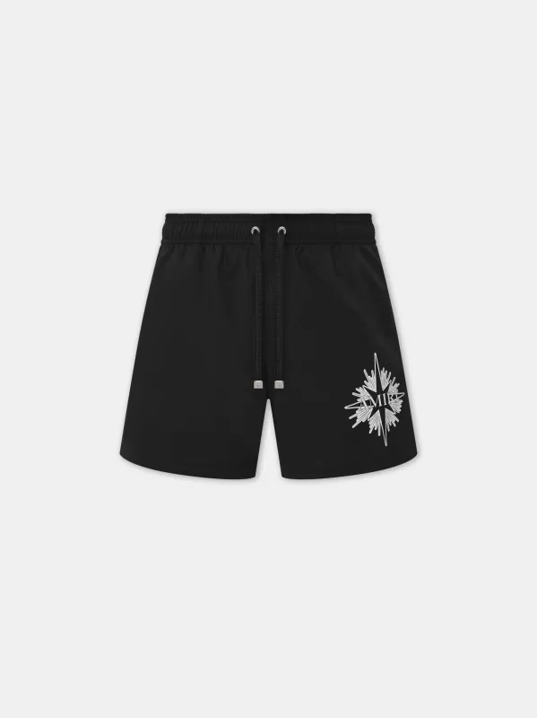 STARBURST SWIM TRUNK - Black sold by AMIRI