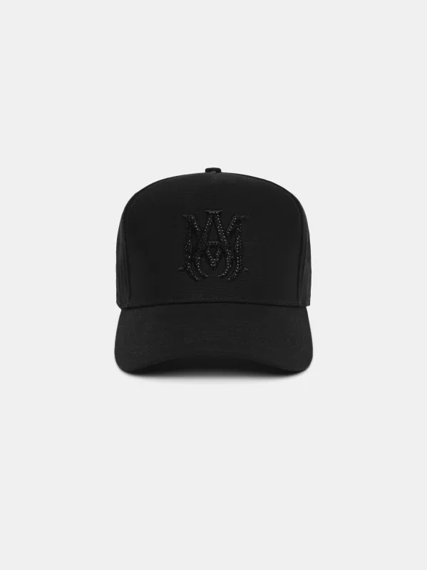 MA CRYSTAL CANVAS HAT - Black Black sold by AMIRI
