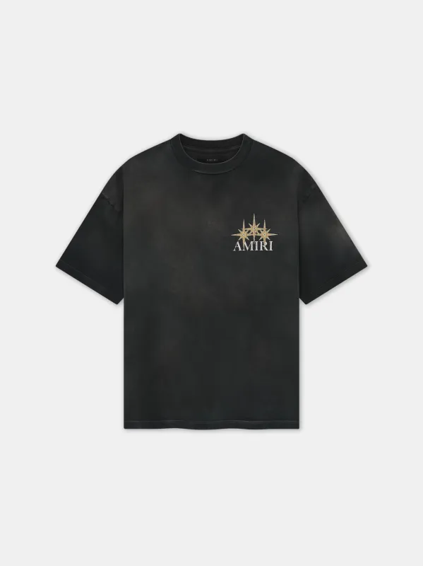 AMIRI STARBURST OVERSIZED TEE - Black sold by AMIRI