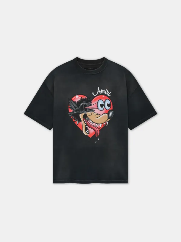 HOPELESS ROMANTIC OVERSIZED TEE - Black sold by AMIRI