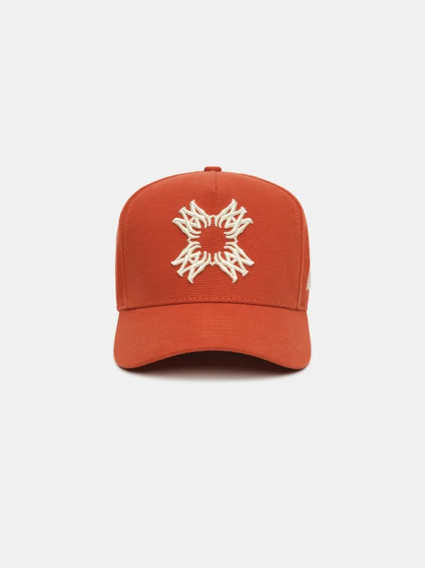 MA QUAD CANVAS HAT - Burnt Orange sold by AMIRI