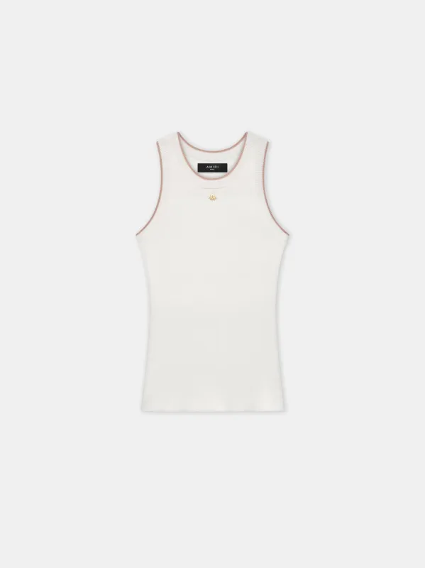 WOMEN - WOMEN'S OPEN BACK TANK - Ivory made by AMIRI