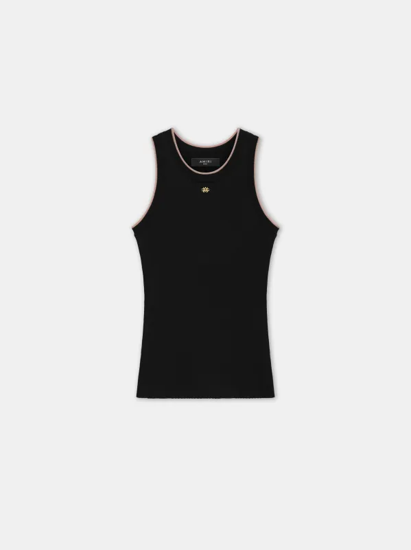 WOMEN - WOMEN'S OPEN BACK TANK - Black made by AMIRI