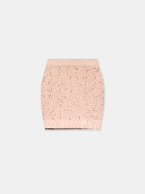 WOMEN - WOMEN'S MA QUAD MINI SKIRT - Blush sold by AMIRI