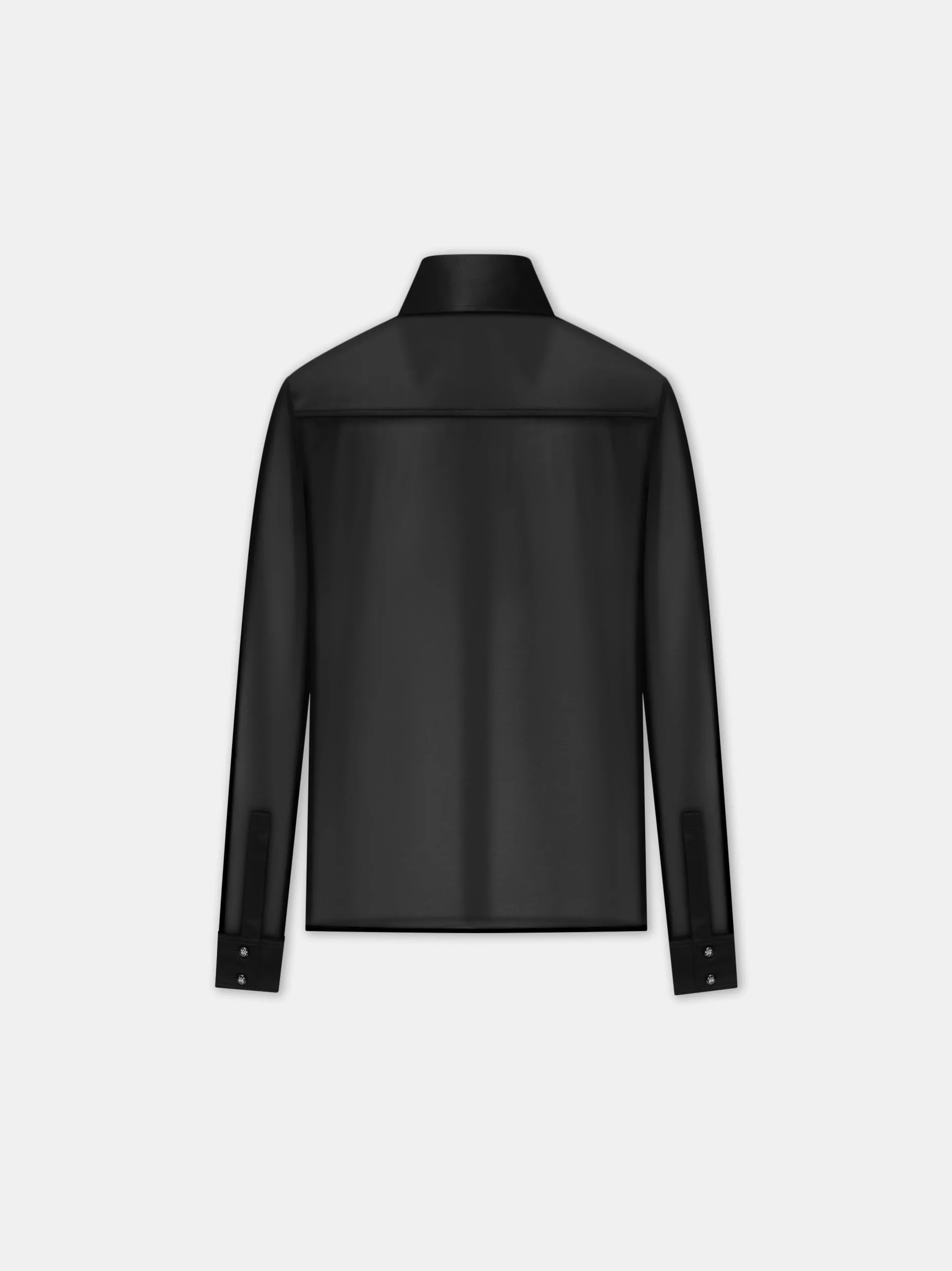 WOMEN - WOMEN'S CHIFFON LONG SLEEVE SHIRT - Black sold by AMIRI product image thumbnail 3
