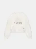 WOMEN - WOMEN'S AMIRI STARBURST CROPPED CREW - Ivory sold by AMIRI