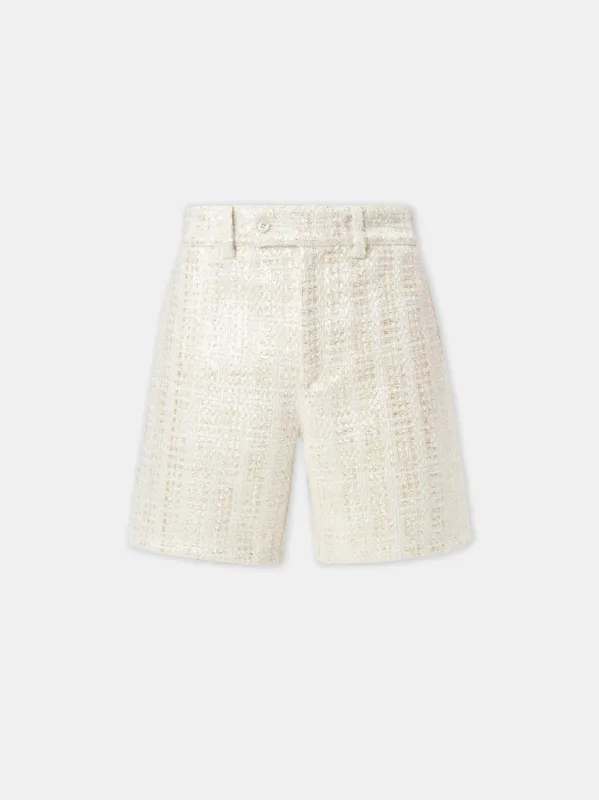 BOUCLE SHORT - Alabaster sold by AMIRI