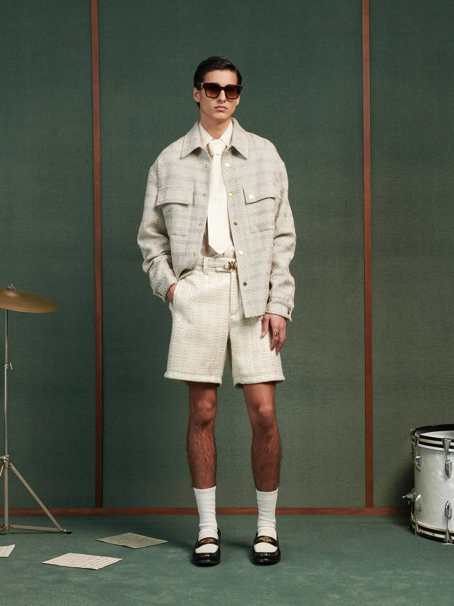 BOUCLE SHORT - Alabaster sold by AMIRI product image thumbnail 2