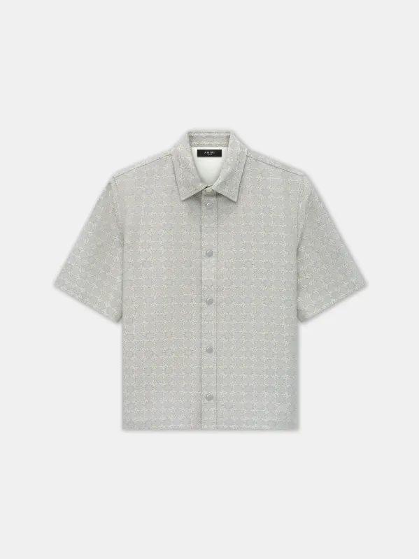 MA QUAD JACQUARD SHIRT - Dusty Blue sold by AMIRI