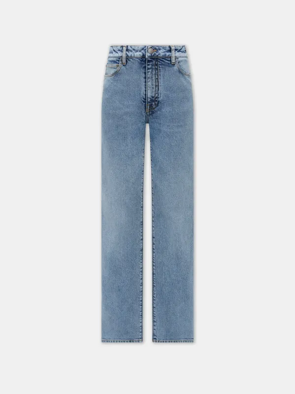 WOMEN - WOMEN'S MA QUAD PATCH SLIM JEAN - Stone Indigo sold by AMIRI