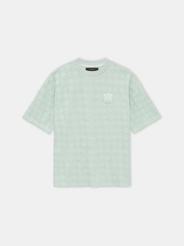 MA QUAD TOWELING OVERSIZED TEE - Pale Mint sold by AMIRI