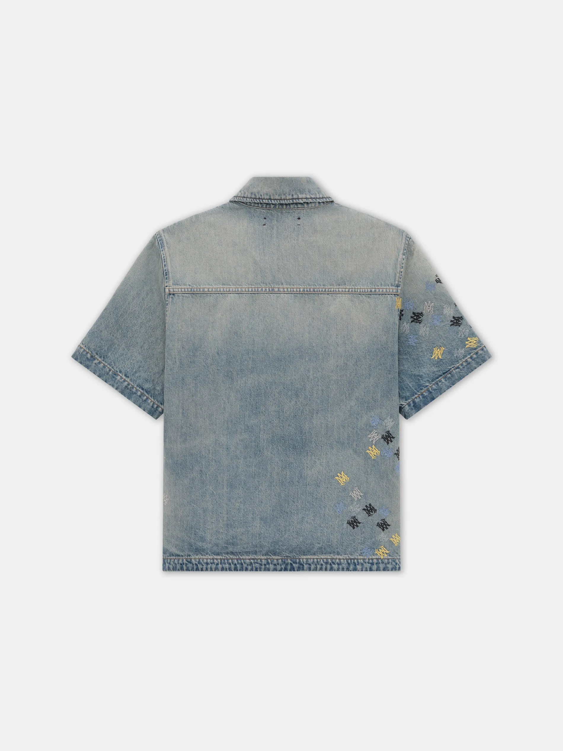 MA QUAD EMBROIDERED SHIRT - Antique Indigo sold by AMIRI product image thumbnail 2