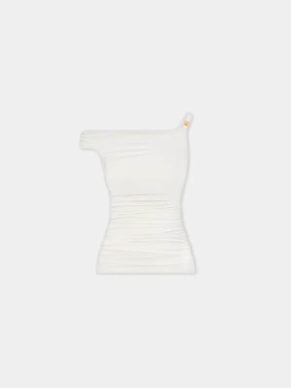 WOMEN - WOMEN'S OFF THE SHOULDER TOP - Alabaster sold by AMIRI
