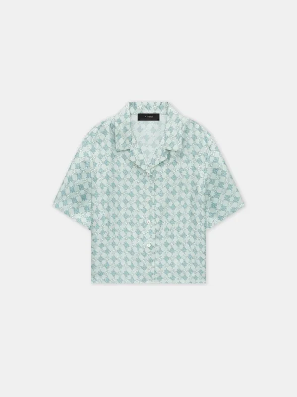 WOMEN - WOMEN'S MA QUAD SHIRT - Pale Mint sold by AMIRI