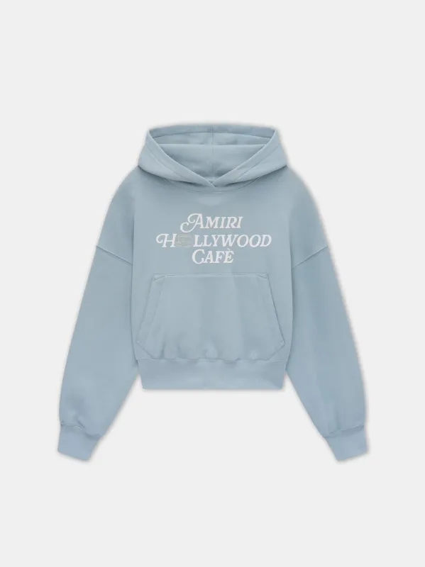 WOMEN - WOMEN'S AMIRI HOLLYWOOD CAFE HOODIE - Mist made by AMIRI