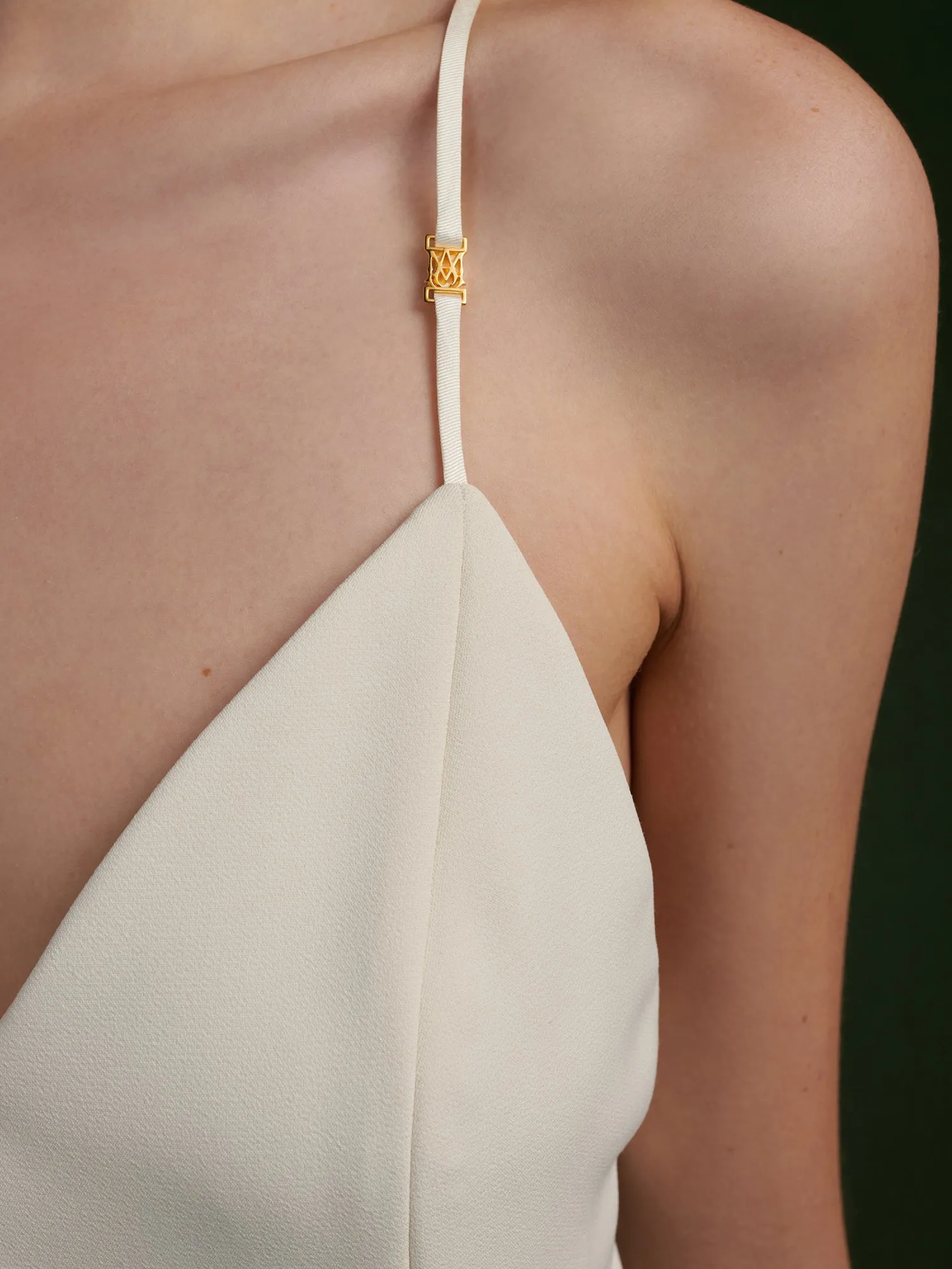 WOMEN - WOMEN'S V NECK MINI DRESS - Alabaster sold by AMIRI product image thumbnail 4