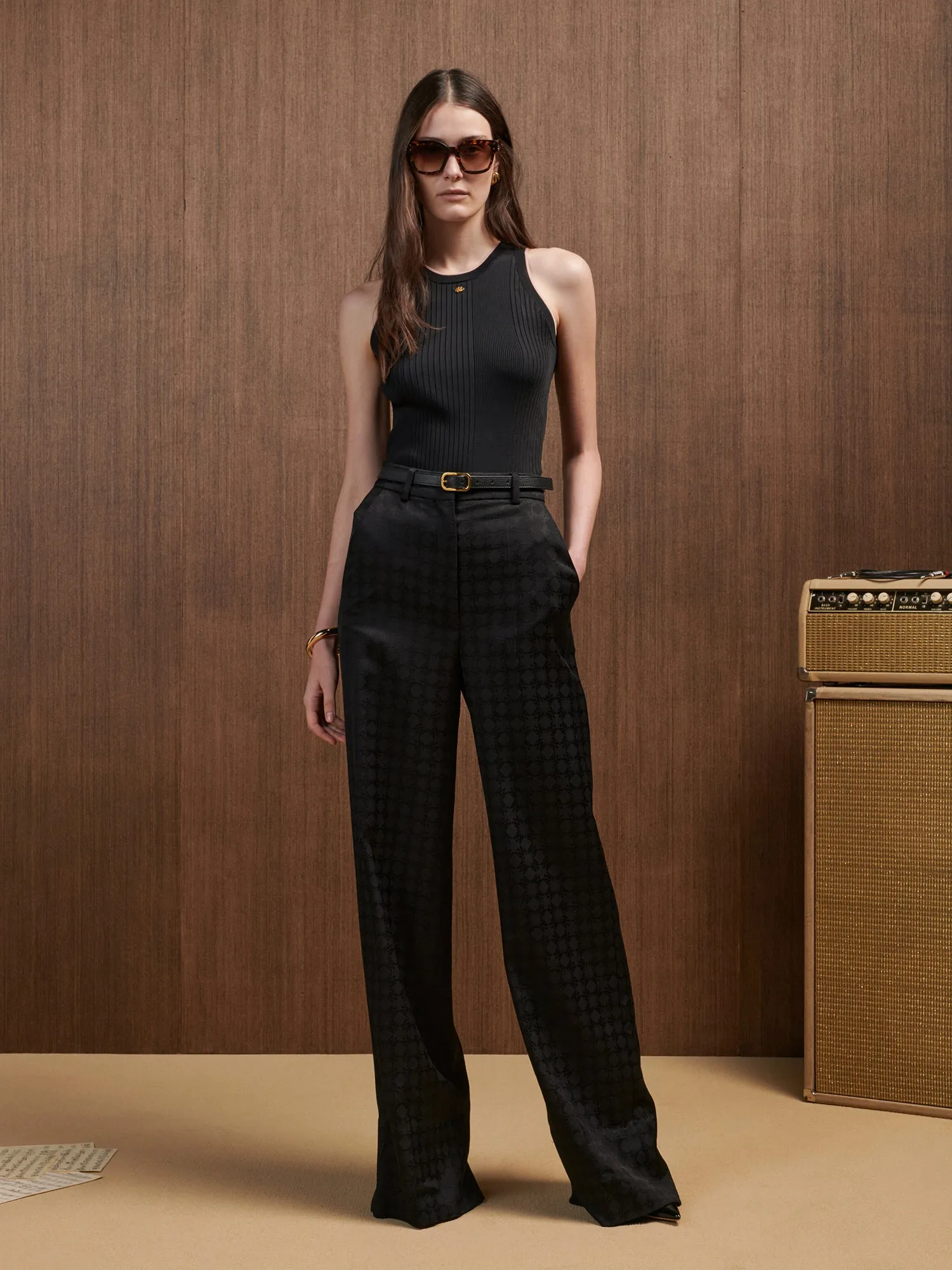 WOMEN - WOMEN'S MA QUAD WIDE LEG PANT - Black sold by AMIRI product image thumbnail 2