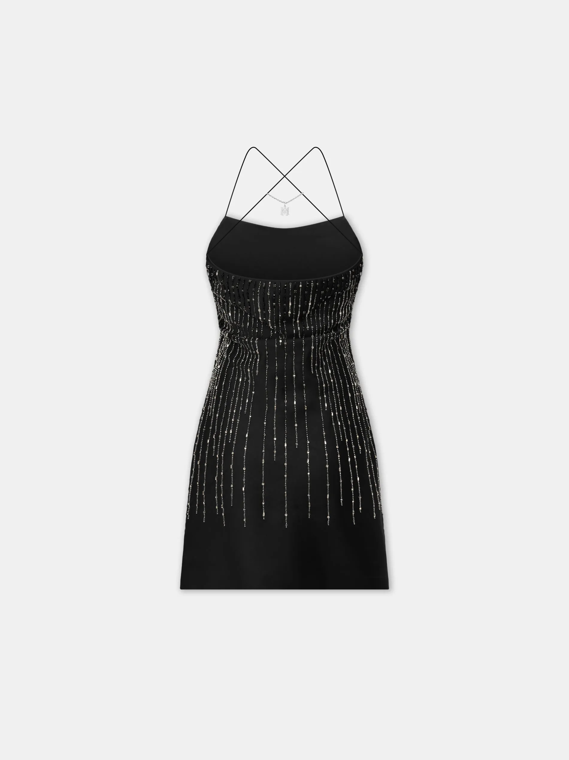 WOMEN - WOMEN'S CRYSTAL STRIPE MINI DRESS - Black sold by AMIRI product image thumbnail 3