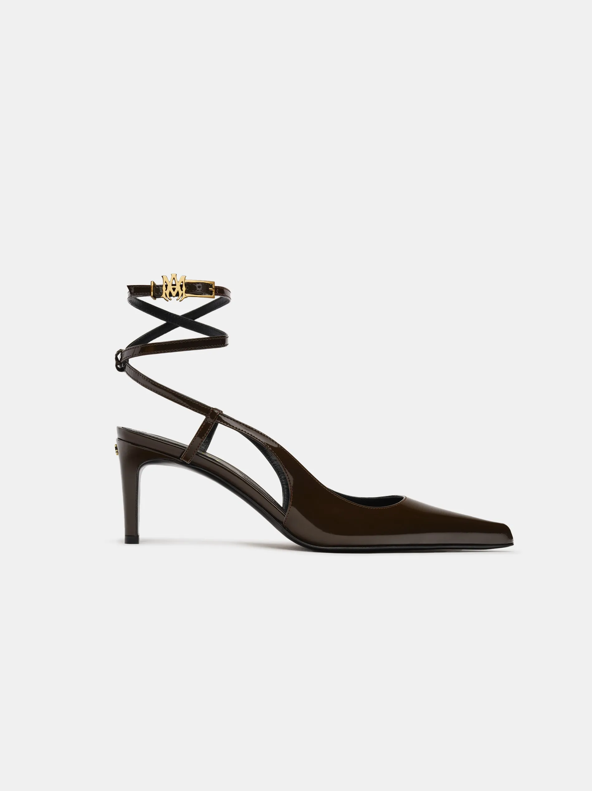 WOMEN - WOMEN'S MA KITTEN HEEL - Chocolate sold by AMIRI