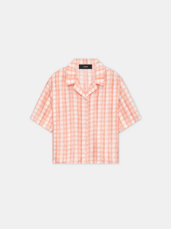 WOMEN - WOMEN'S MA QUAD SHIRT - Malibu Peach made by AMIRI