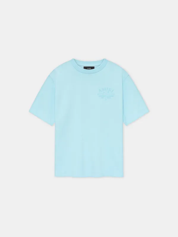 ARTS DISTRICT TEE - Ice Blue sold by AMIRI