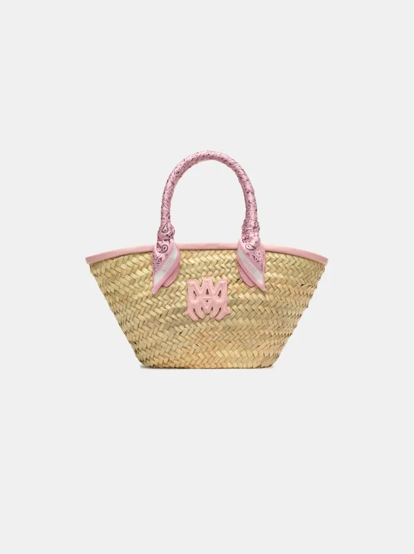 WOMEN - WOMEN'S MA RAFFIA MICRO TOTE - Dusk Pink made by AMIRI
