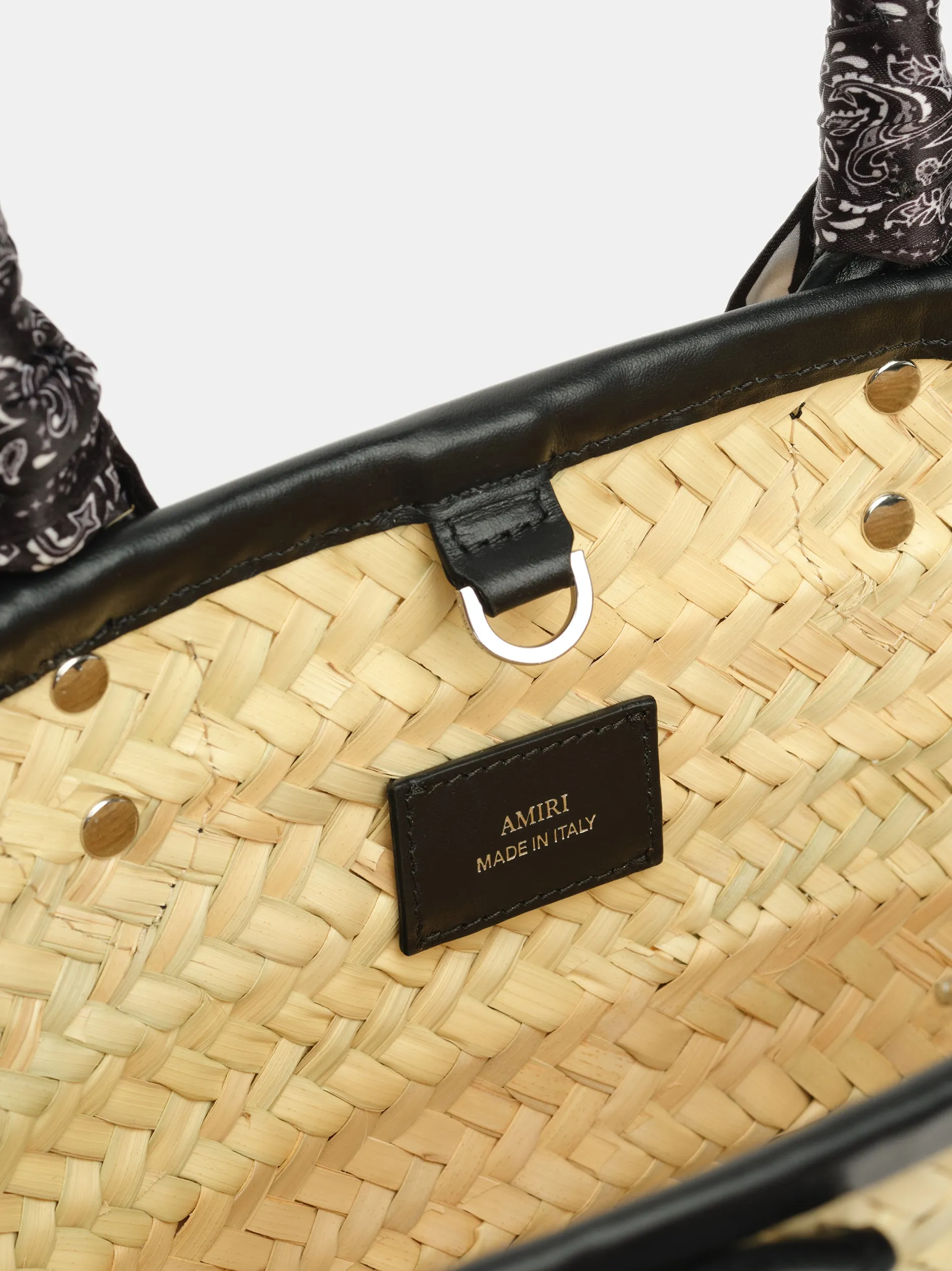 WOMEN - WOMEN'S MA RAFFIA MICRO TOTE - Black sold by AMIRI product image thumbnail 4
