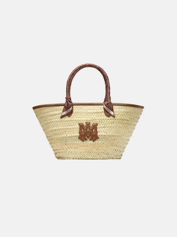WOMEN - WOMEN'S MA RAFFIA MACRO TOTE - Brown made by AMIRI