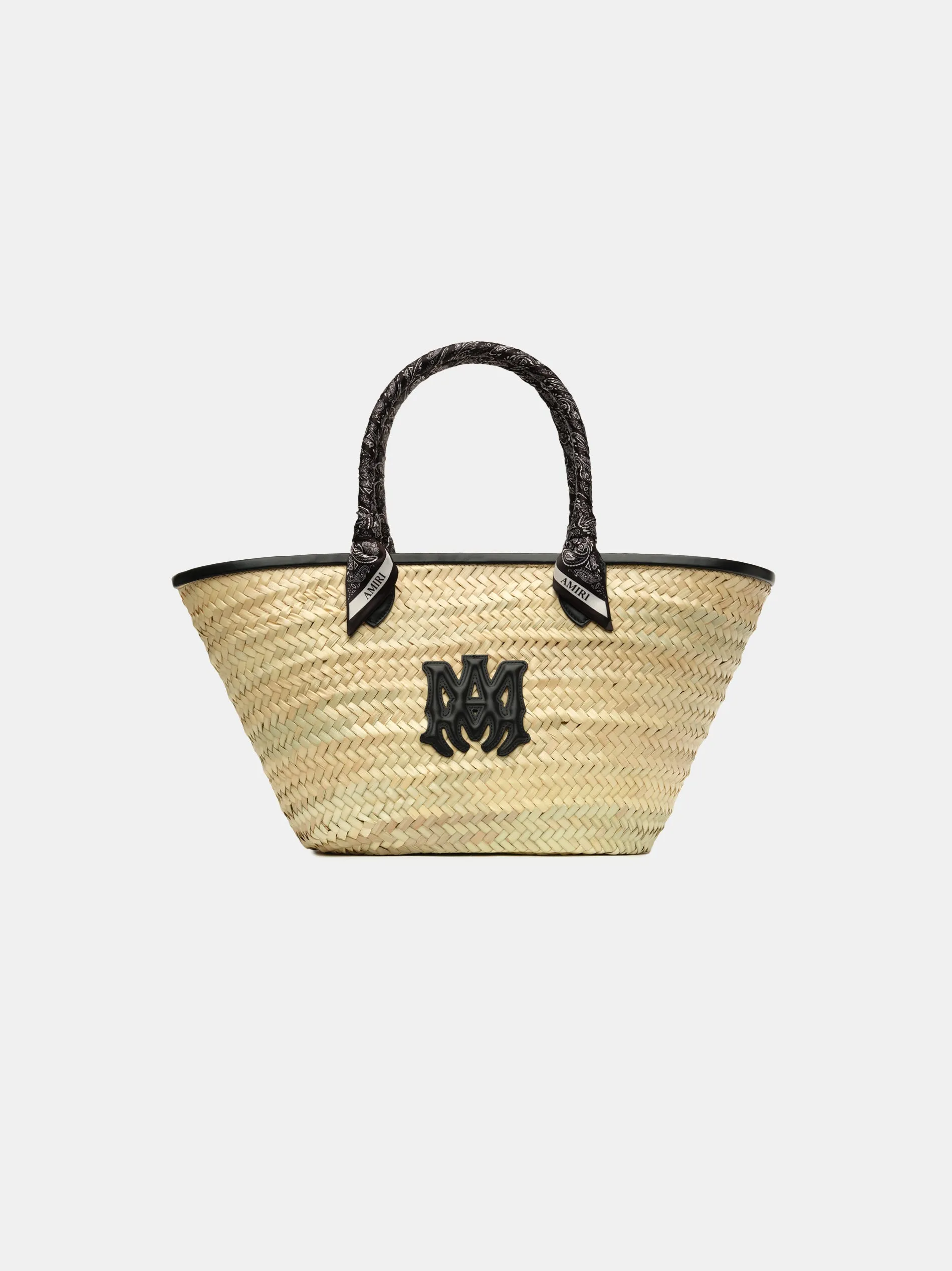 WOMEN - WOMEN'S MA RAFFIA MACRO TOTE - Black sold by AMIRI