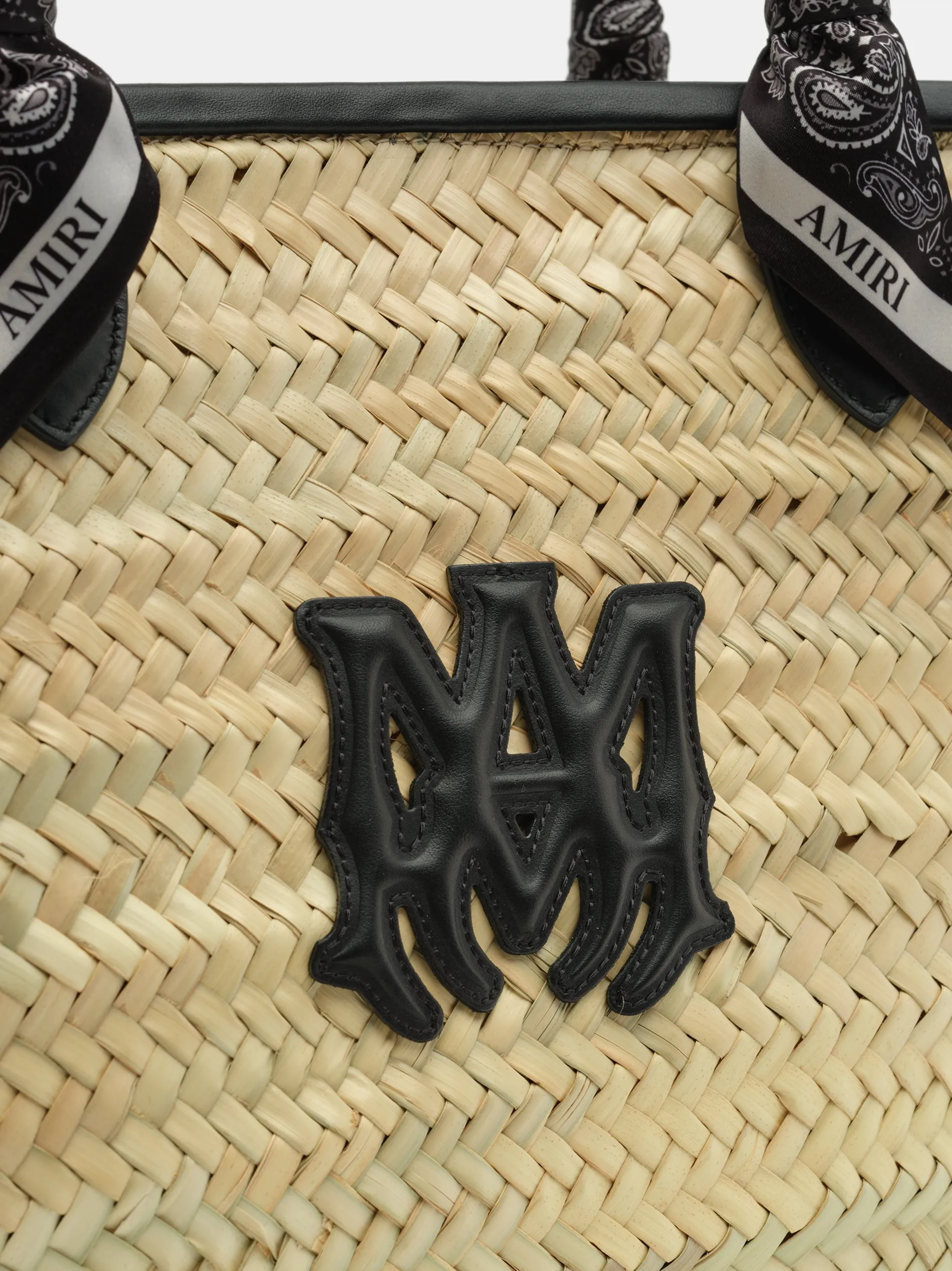 WOMEN - WOMEN'S MA RAFFIA MACRO TOTE - Black sold by AMIRI product image thumbnail 4