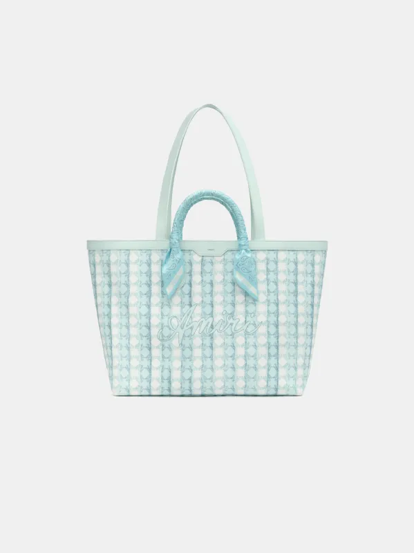 AMIRI SCRIPT TOTE - Ice Blue sold by AMIRI