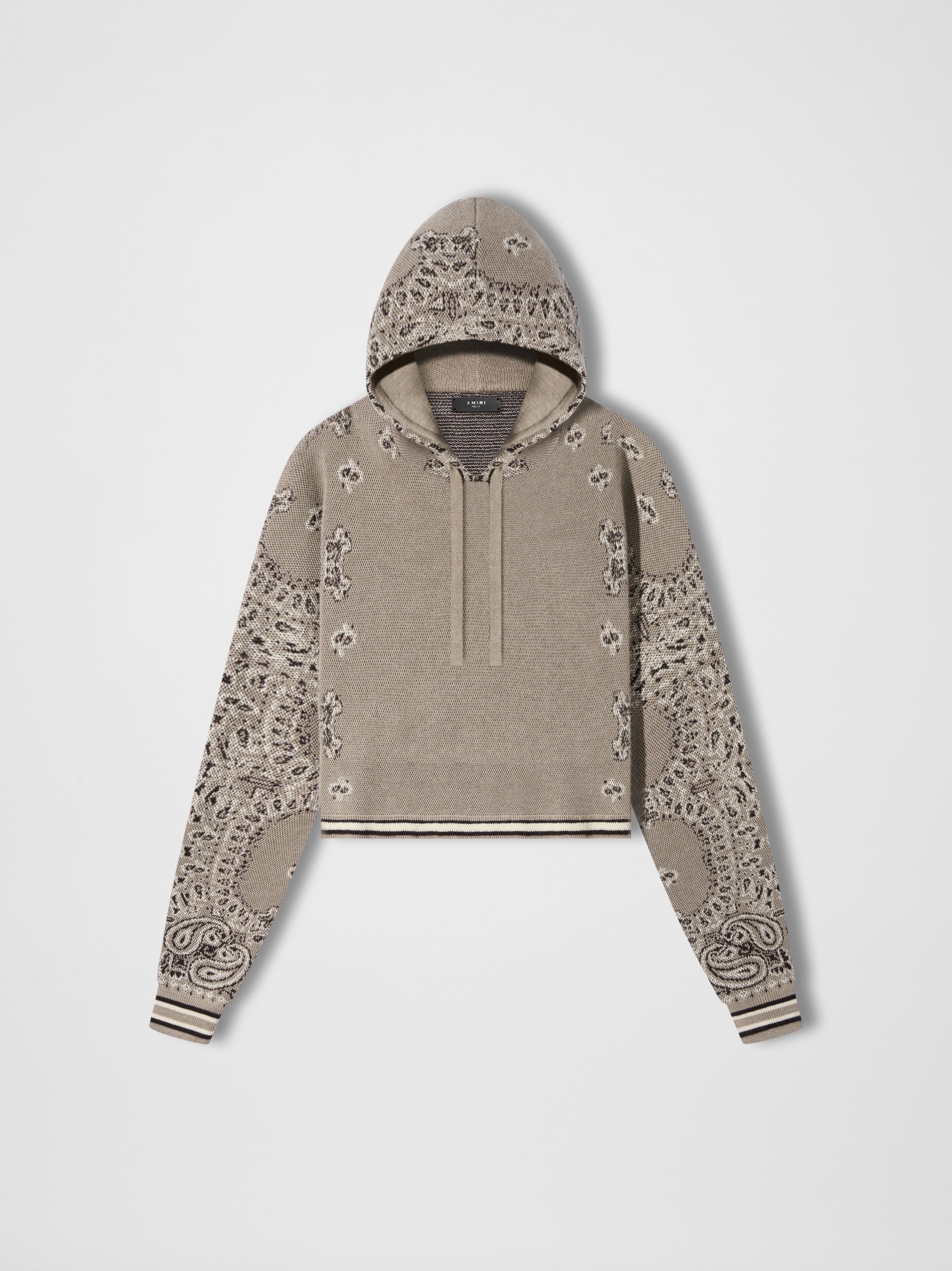 WOMEN - BANDANA OVERSIZED HOODIE - Taupe sold by AMIRI