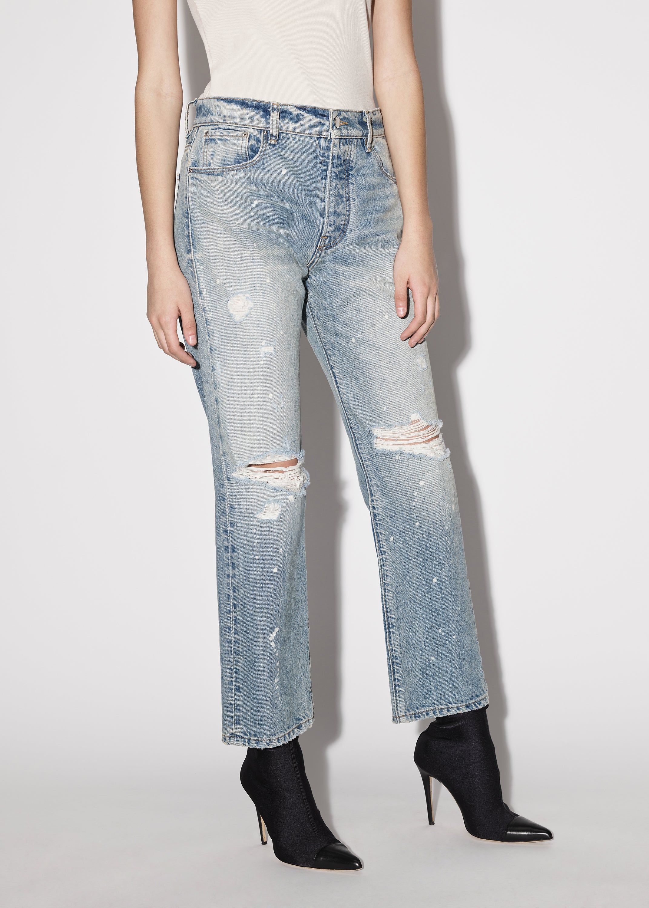 WOMEN - STRAIGHT - BLEACHED OUT INDIGO sold by AMIRI product image thumbnail 4
