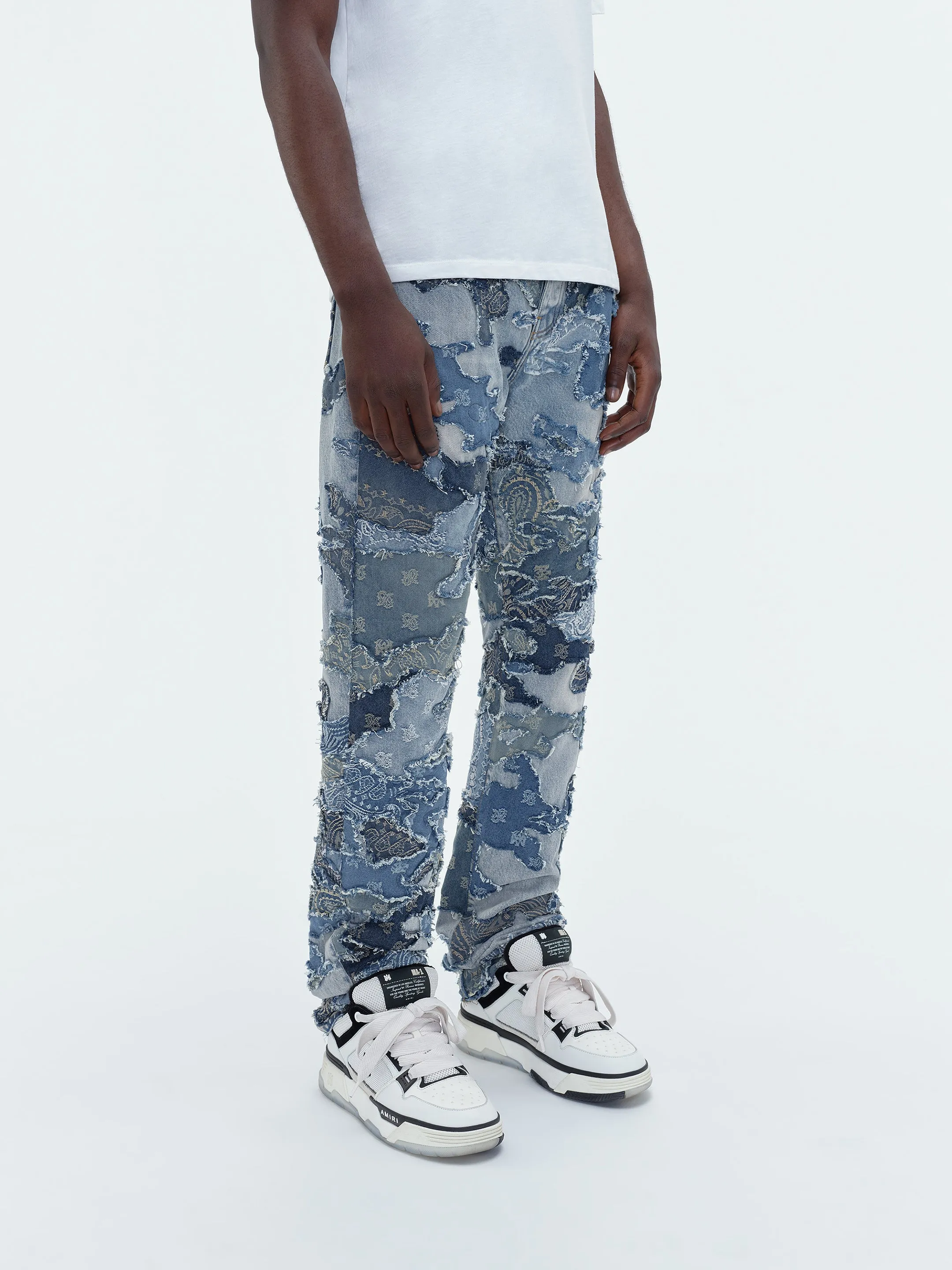 PATCHWORK CAMO STRAIGHT JEAN - Perfect Indigo sold by AMIRI product image thumbnail 4