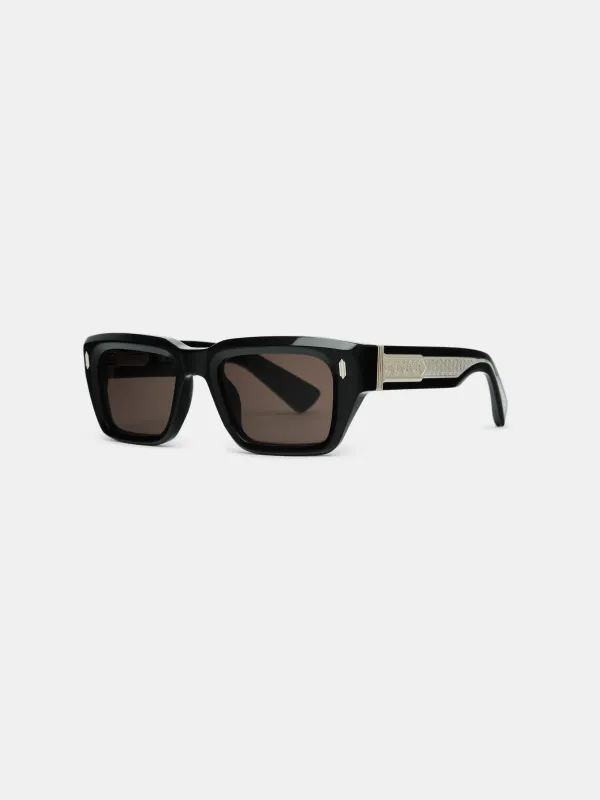 HOLLYWOOD SUNGLASSES - Black Silver sold by AMIRI