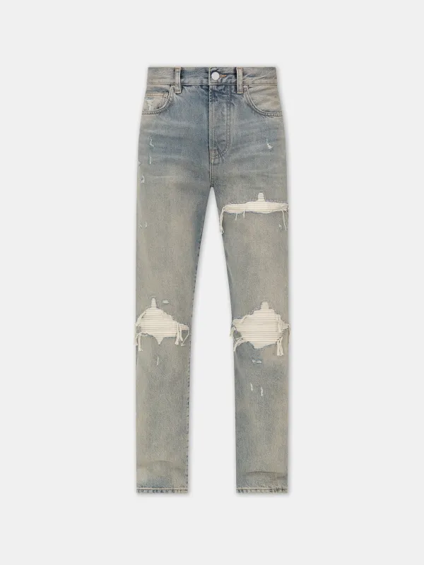 SUEDE STRAIGHT MX1 JEAN - Antique Indigo sold by AMIRI