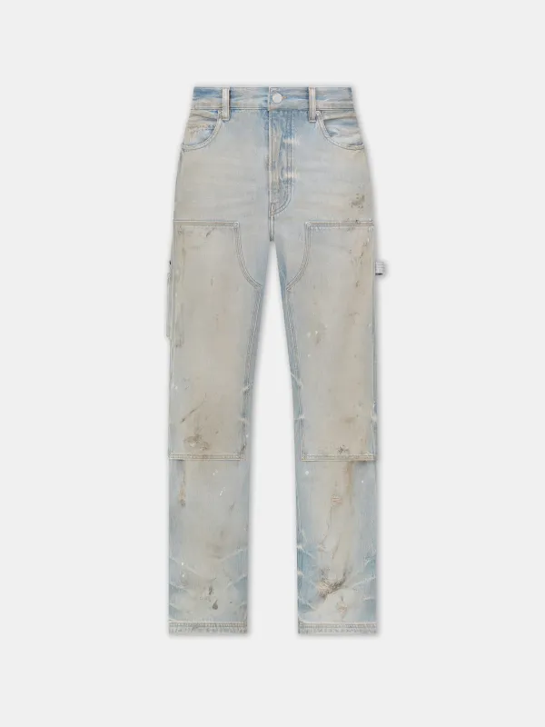 LIGHTWEIGHT CARPENTER JEAN - Perfect Antique Indigo sold by AMIRI