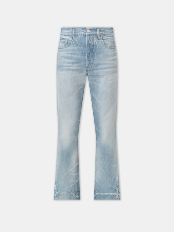 STRAIGHT FLARE JEAN - Faded Indigo made by AMIRI