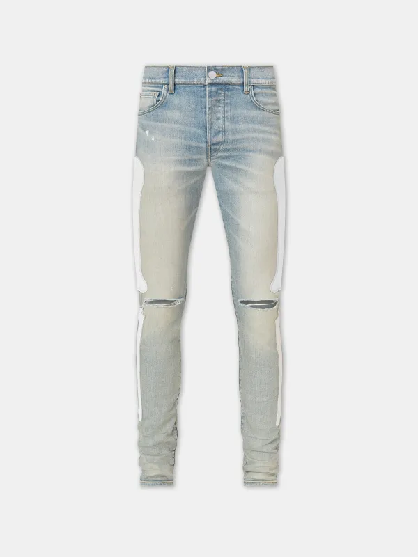 BONES SLASH JEAN - Antique Indigo White made by AMIRI