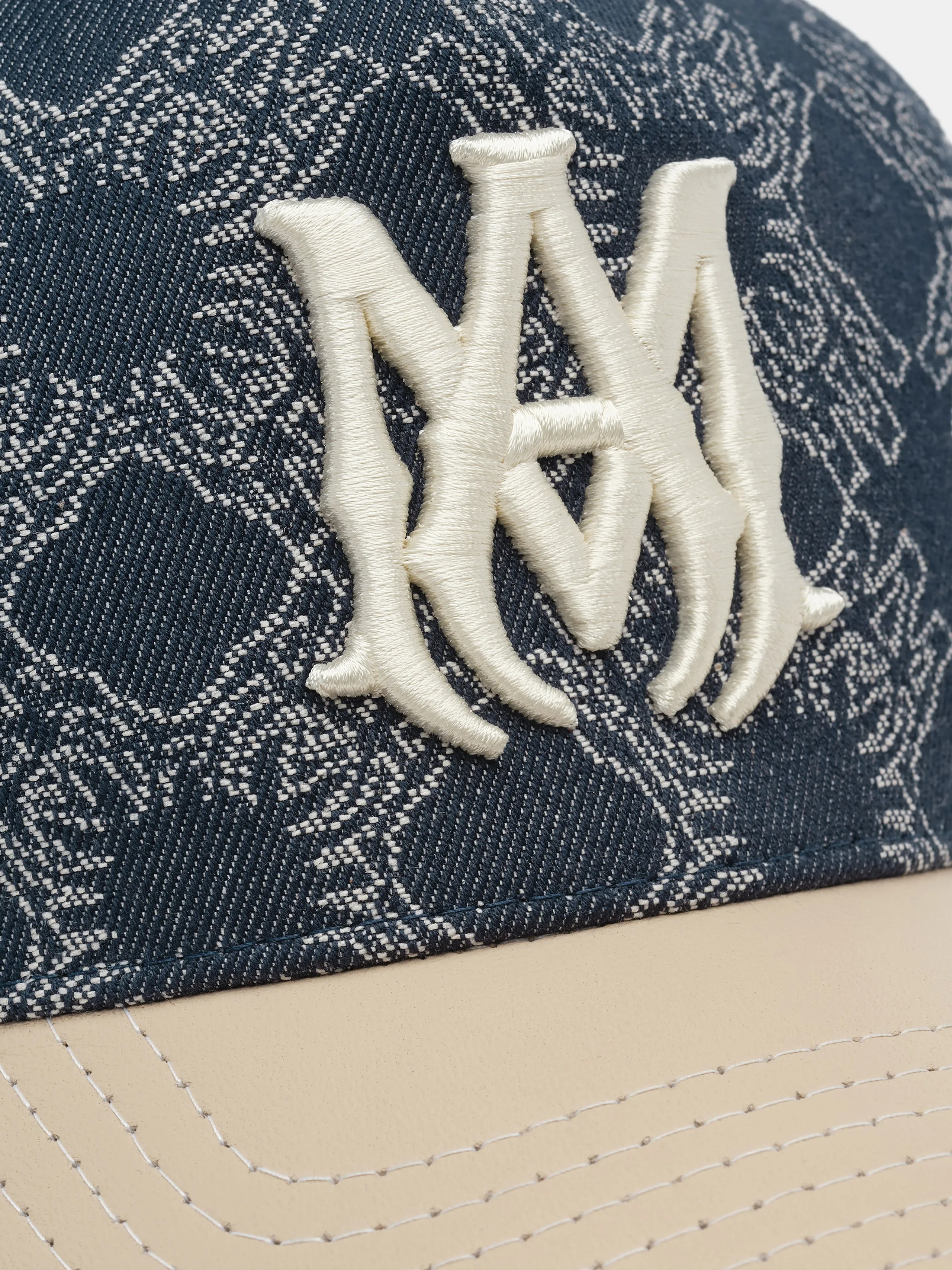 MA LEATHER BRIM DENIM HAT - Indigo sold by AMIRI product image thumbnail 4