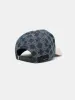 MA LEATHER BRIM DENIM HAT - Indigo sold by AMIRI