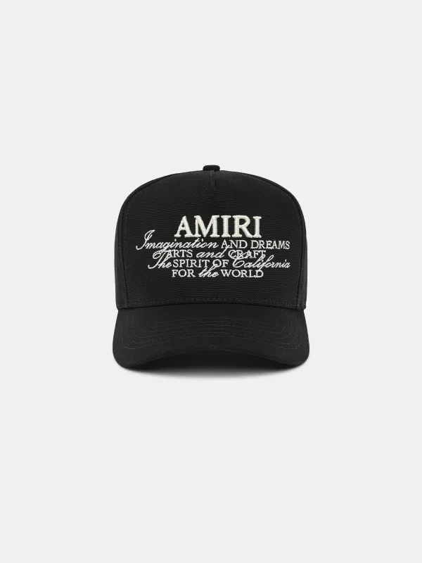 AMIRI SPIRIT HAT - Black made by AMIRI