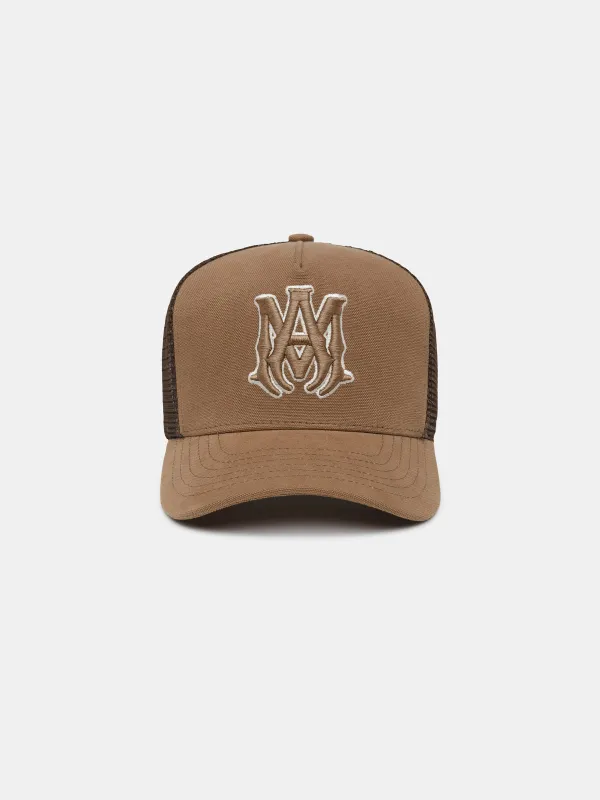 MA OUTLINE TRUCKER HAT - Malt sold by AMIRI