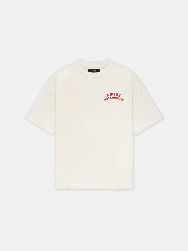 AMIRI HOLLYWOOD OVERSIZED TEE - Ivory Red sold by AMIRI