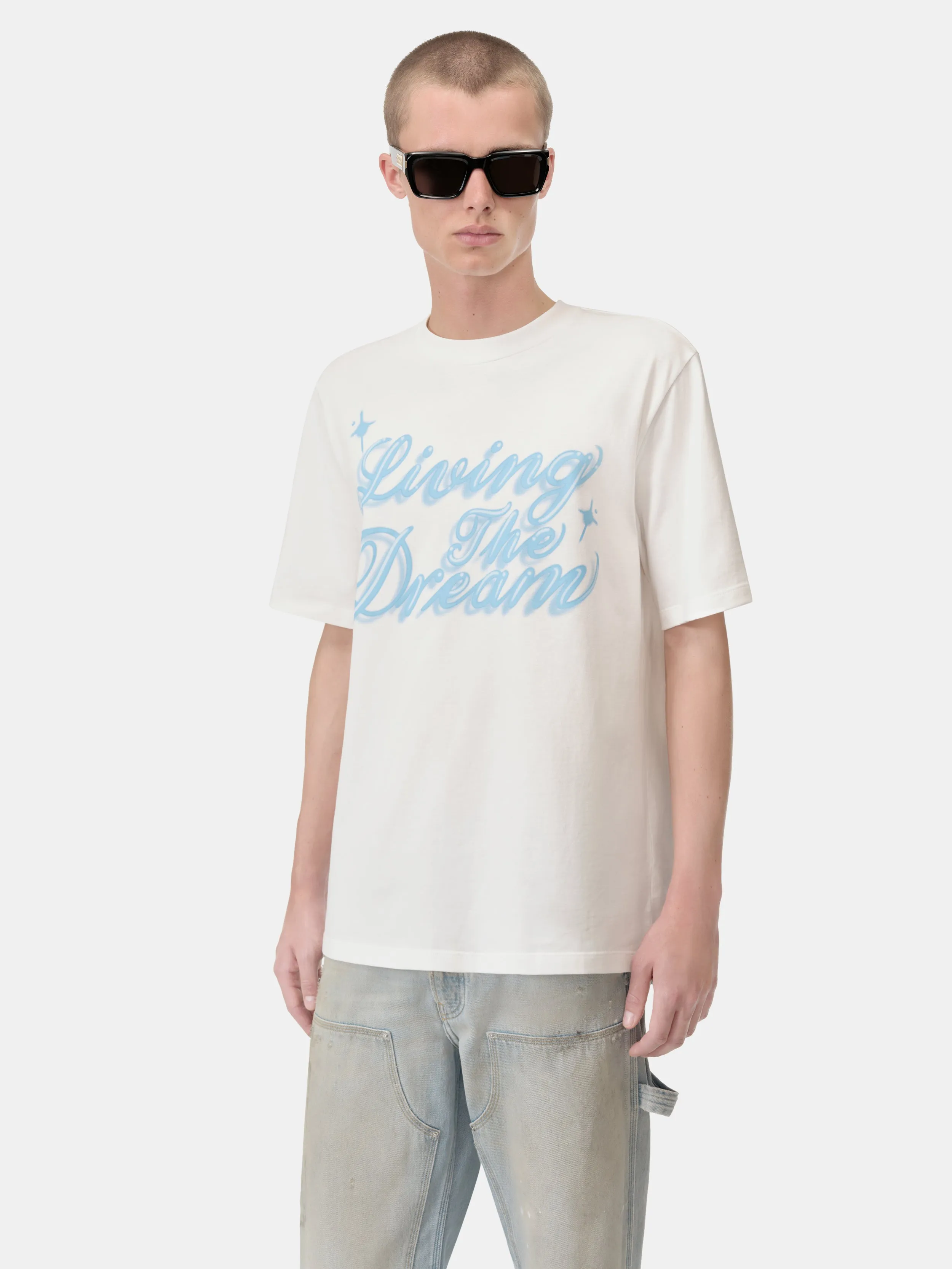 LIVING THE DREAM TEE - Ivory sold by AMIRI product image thumbnail 4