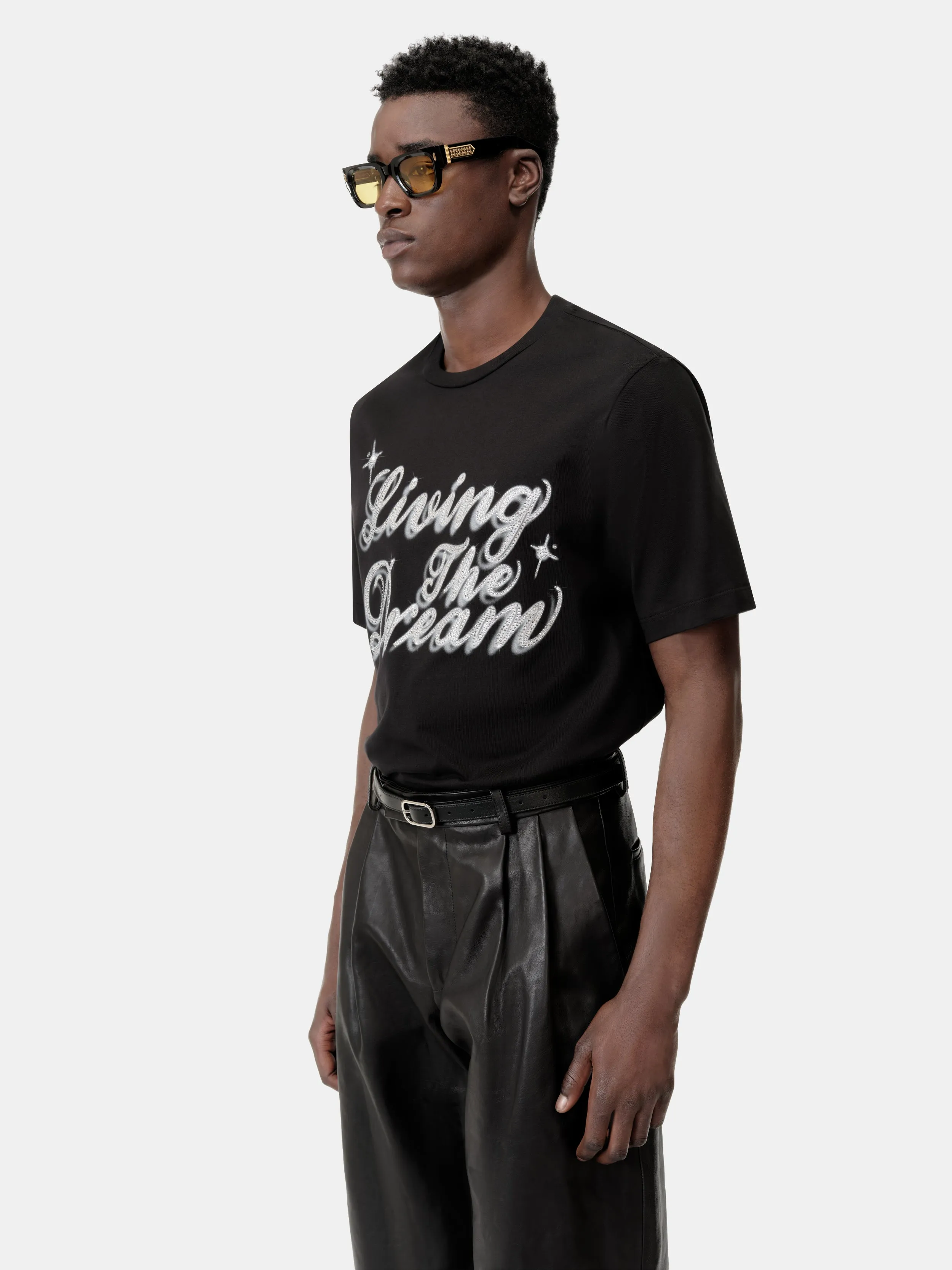 CRYSTAL LIVING THE DREAM TEE - Black sold by AMIRI product image thumbnail 4