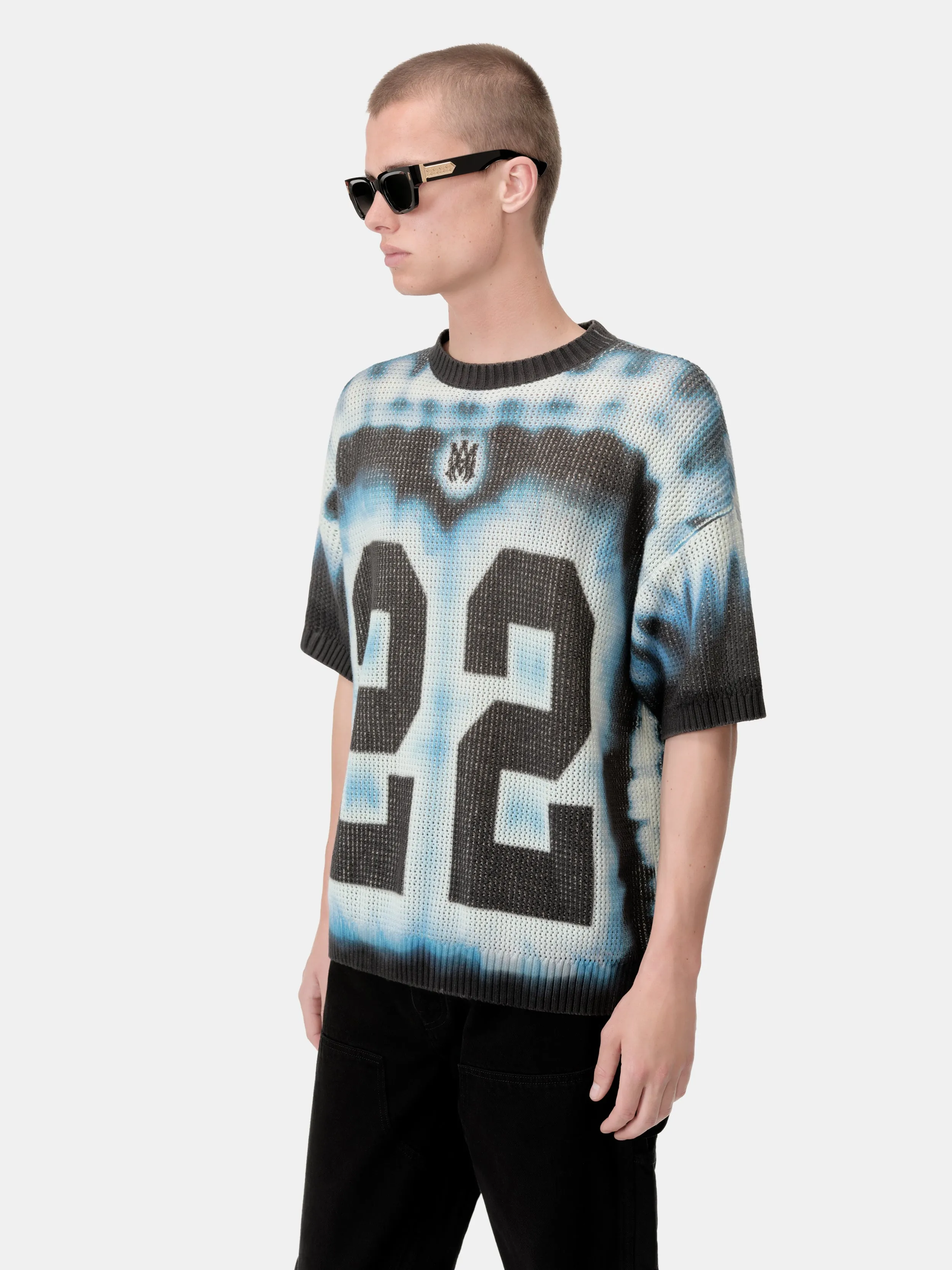 22 TIE DYE TEE - Ashley Blue sold by AMIRI product image thumbnail 4